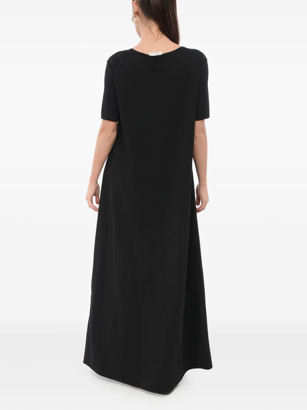 The Row Flared maxi-jurk Zwart