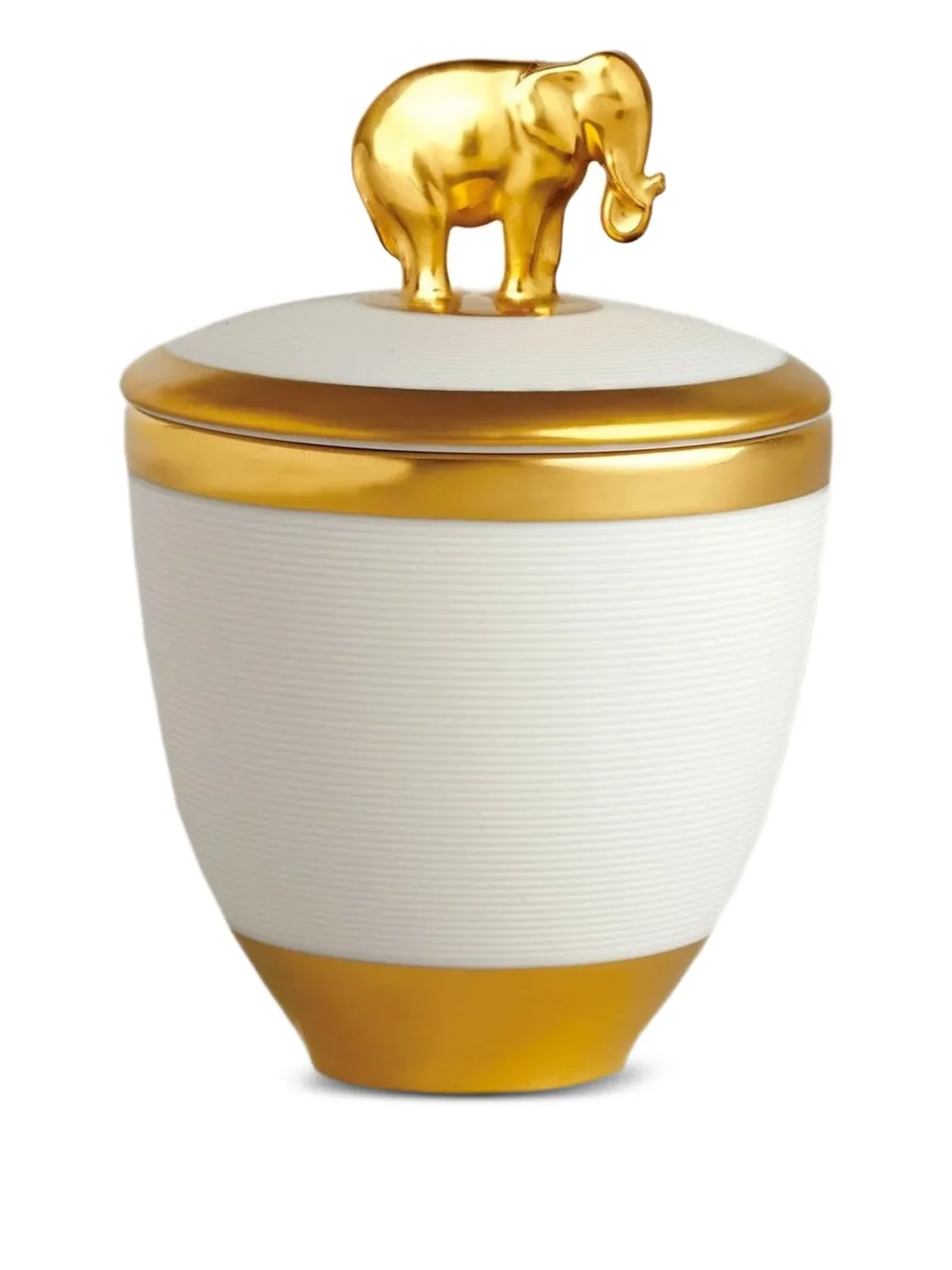 L'Objet elephant-shaped lid candle | White | Image 1