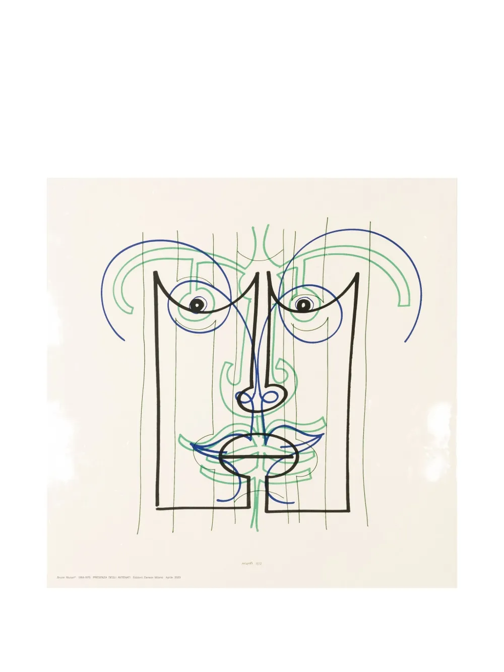 danese milano Presenza Degli Antenati II screen-printed artwork - Toni neutri