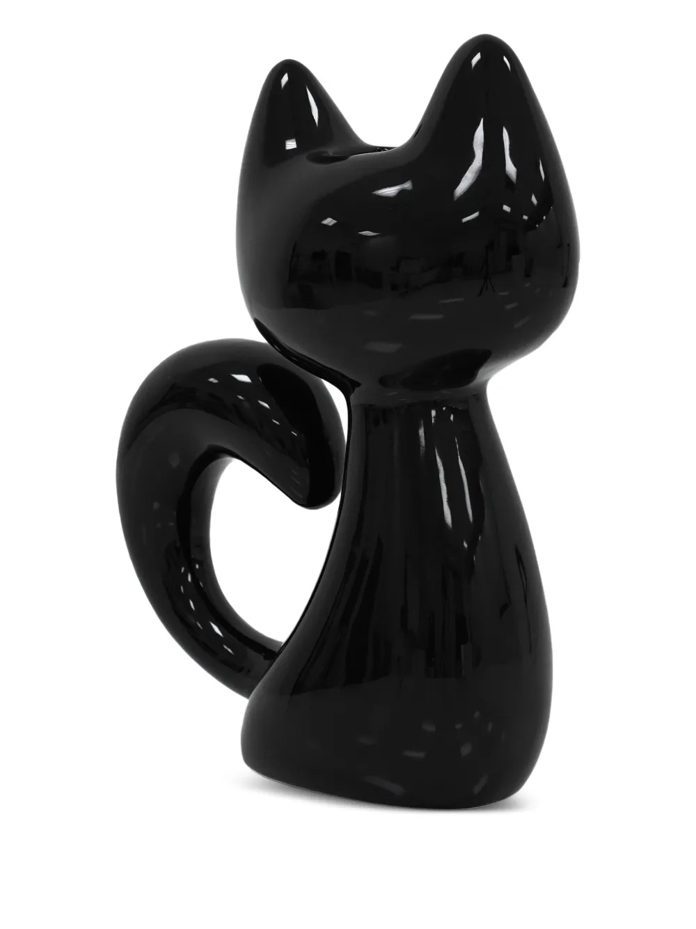 Qeeboo キャットシェイプ フィギュア - ブラック Qeeboo キャットシェイプ フィギュア - ブラック