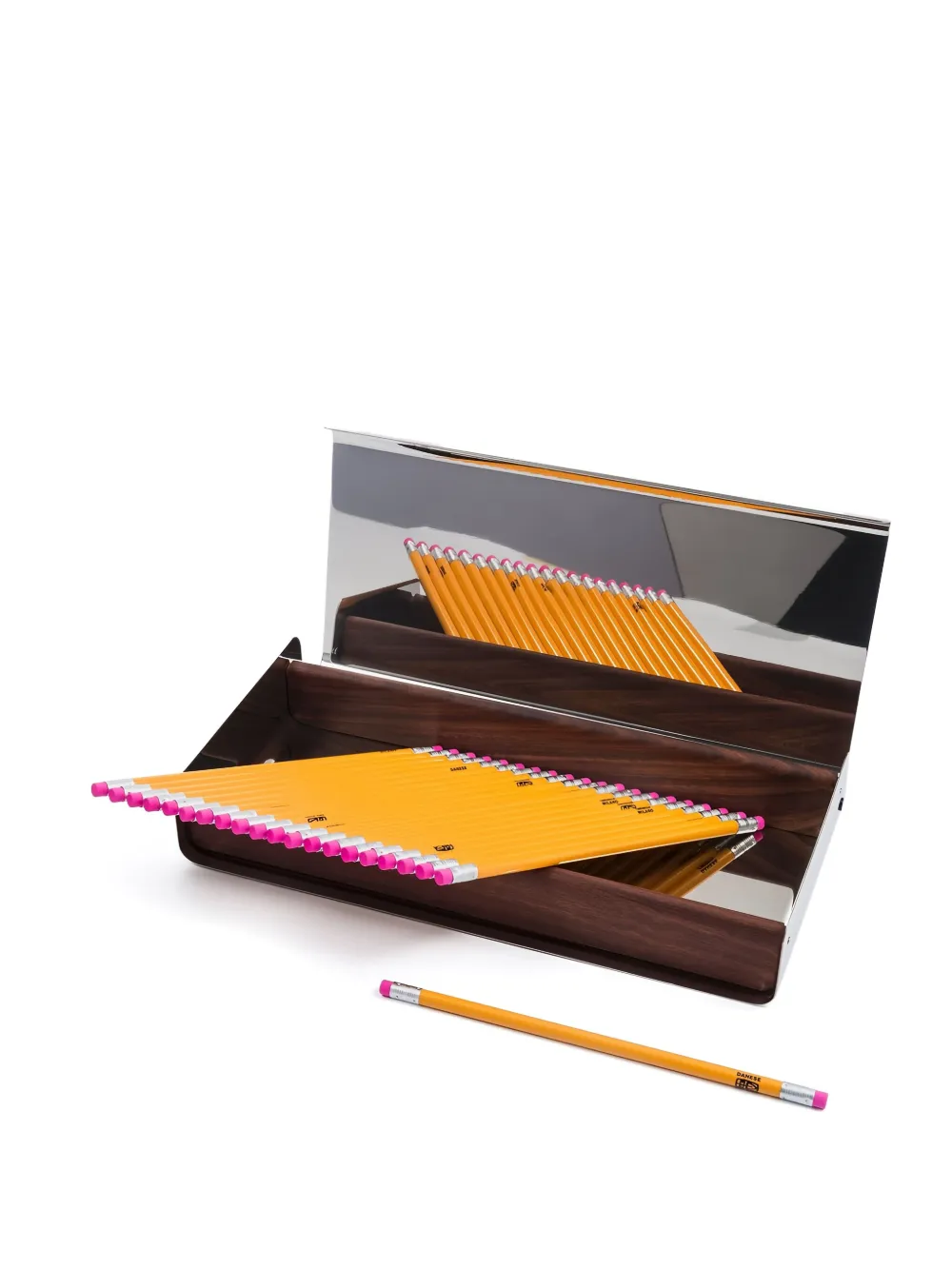 danese milano Citera stainless-steel pencil case (5cm x 30cm) | Desk Accessories | Image 2