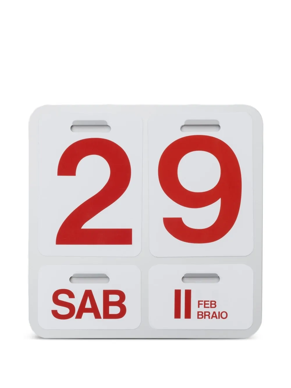 Danese Milano Formosa Calendar (31.5cm X 31.5cm) In Red