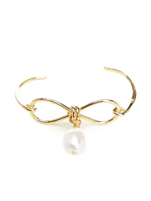 Marni bow pearl-drop bracelet