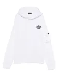 DSQUARED2 KIDS maple-leaf pocket hoodie - White