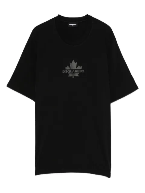 DSQUARED2 KIDS playera con hoja de arce y logo