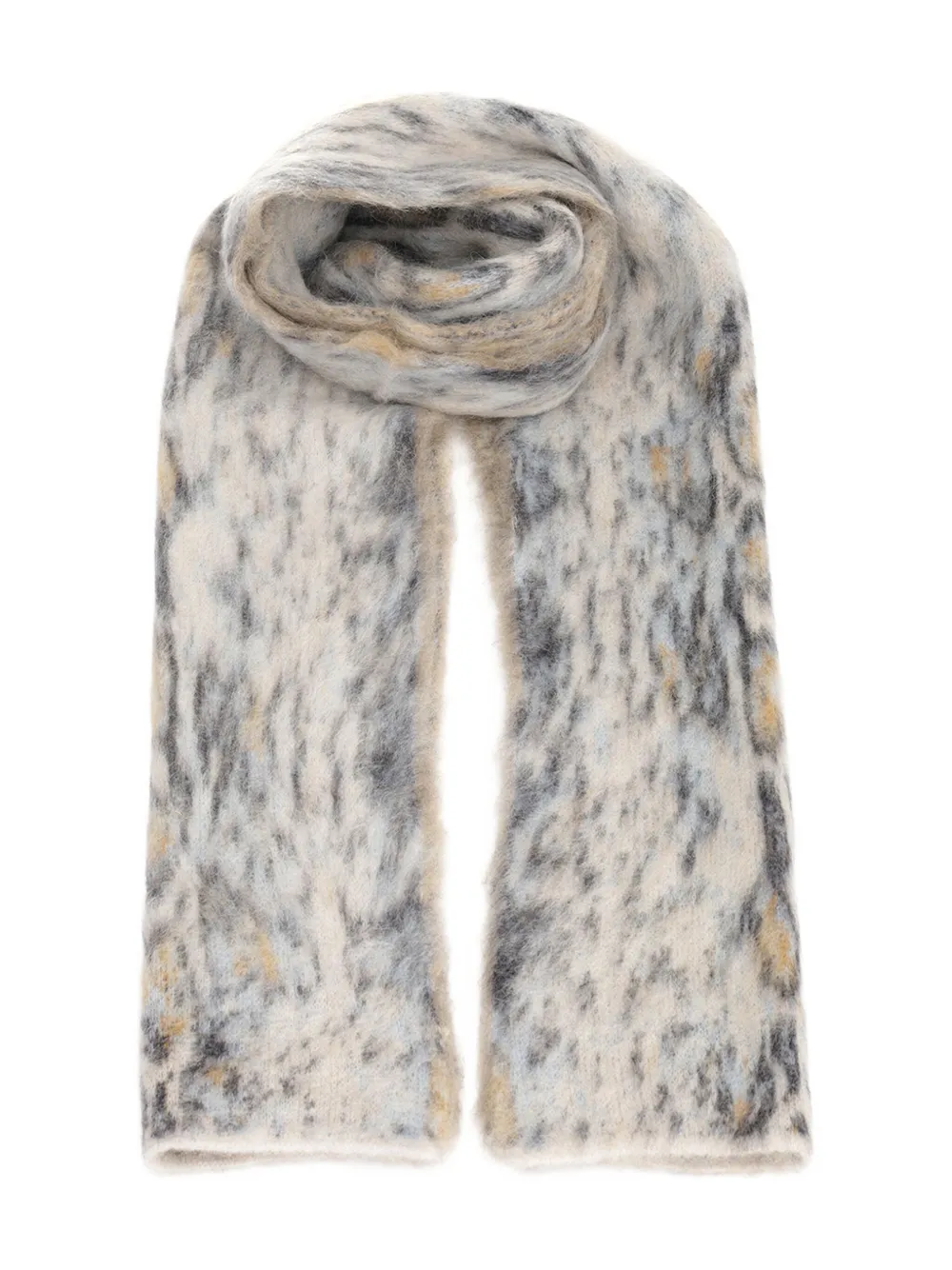 Forte mottled-pattern scarf Beige