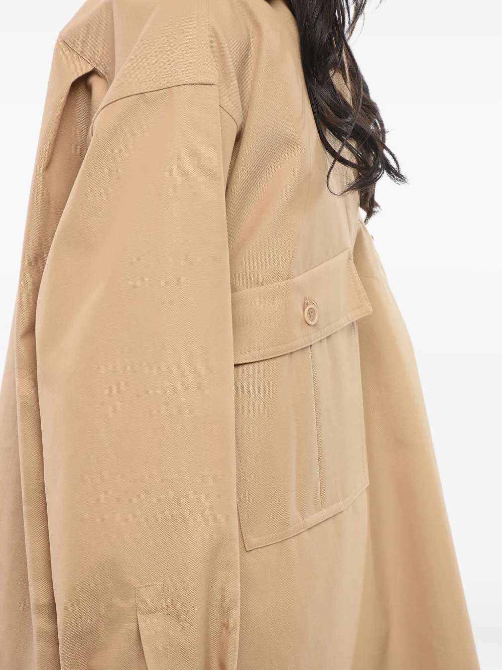 Max Mara Blouse met opgestikte zak Bruin