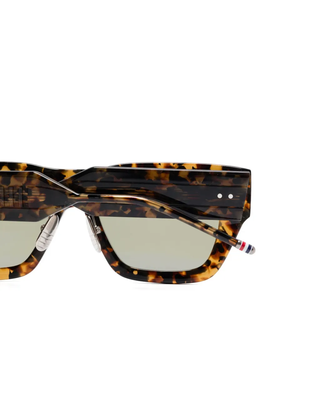 Thom Browne Eyewear tortoiseshell-effect sunglasses Bruin