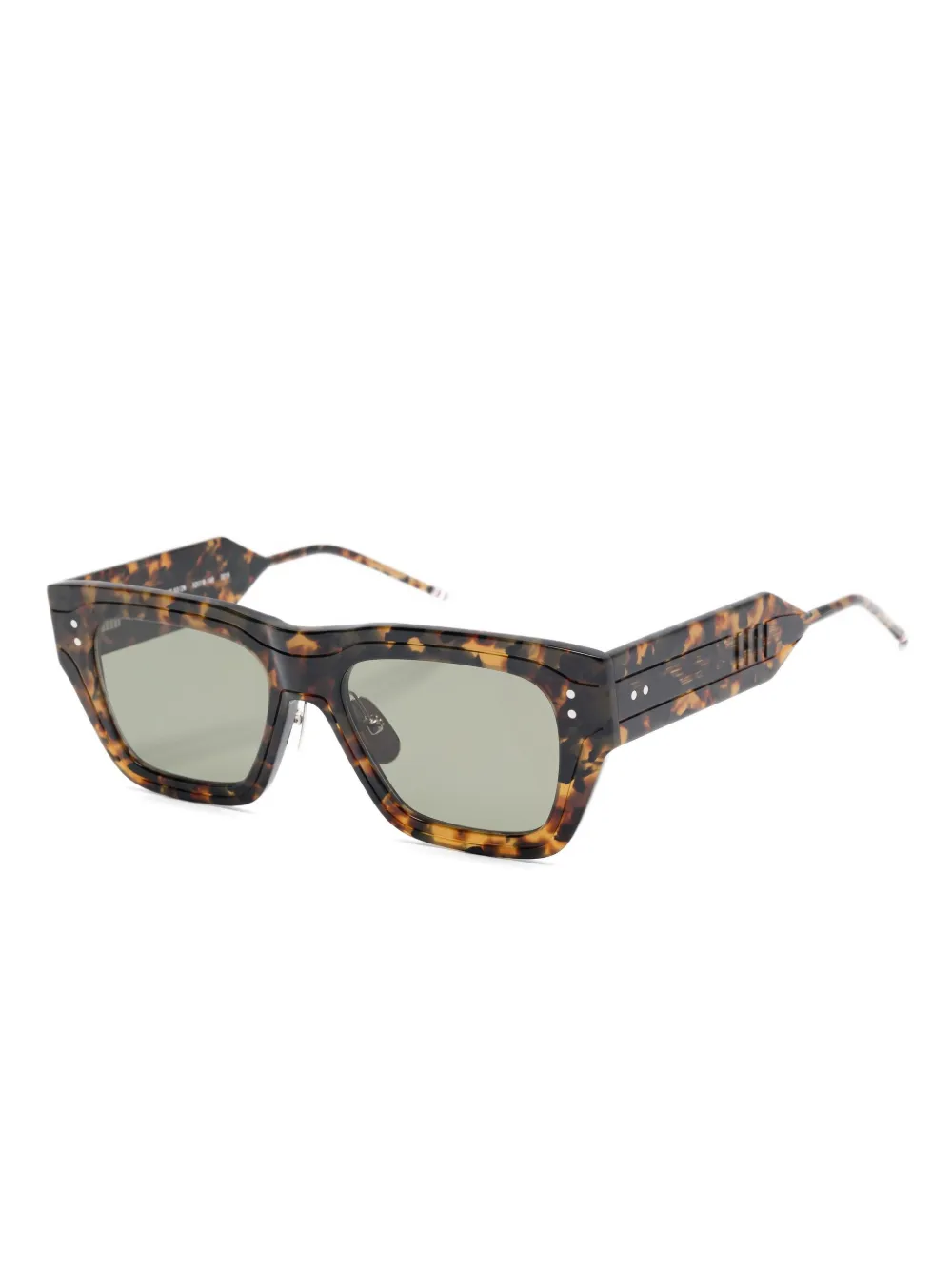 Thom Browne Eyewear tortoiseshell-effect sunglasses - Bruin