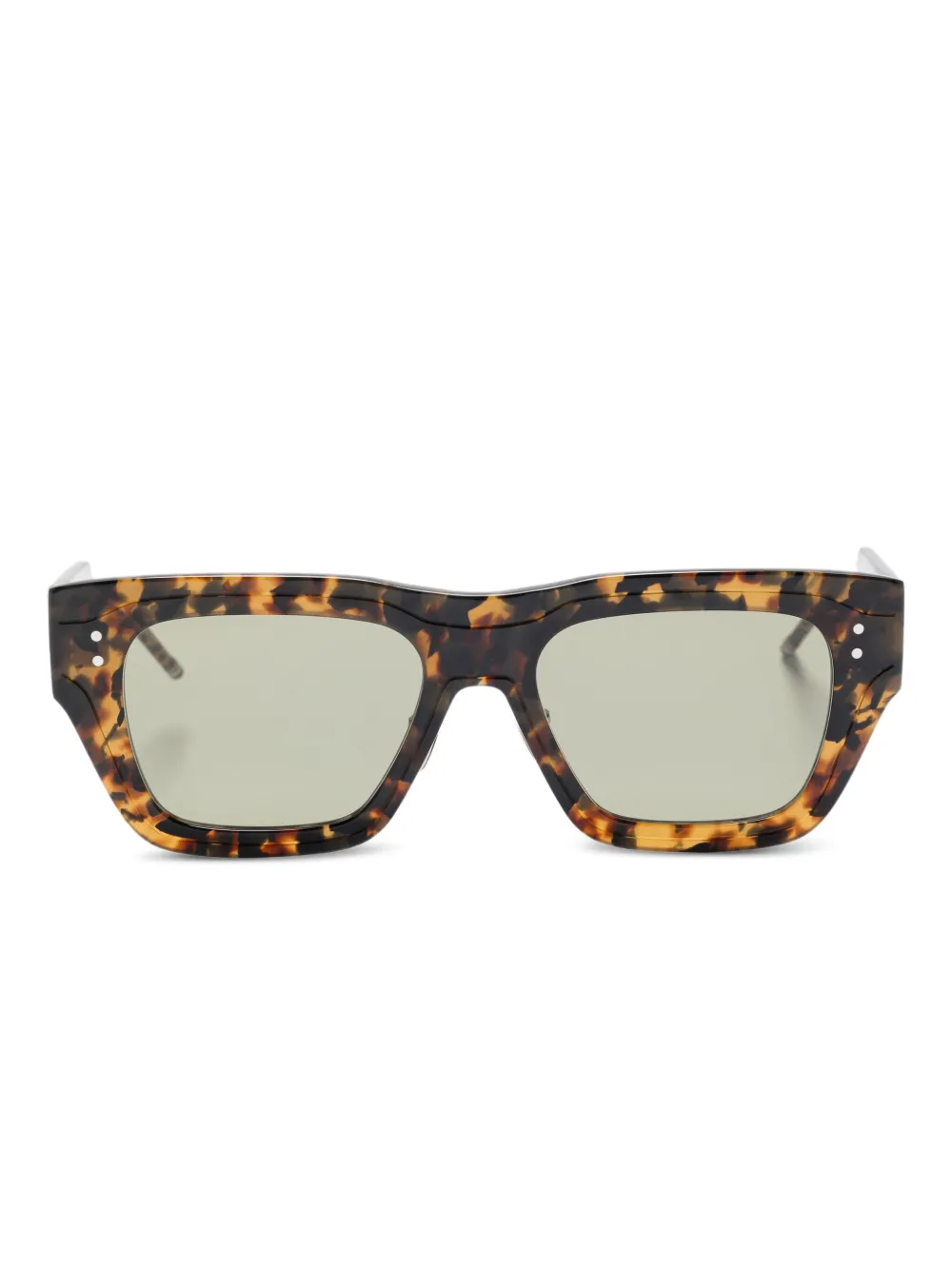 Thom Browne Eyewear tortoiseshell-effect sunglasses Bruin