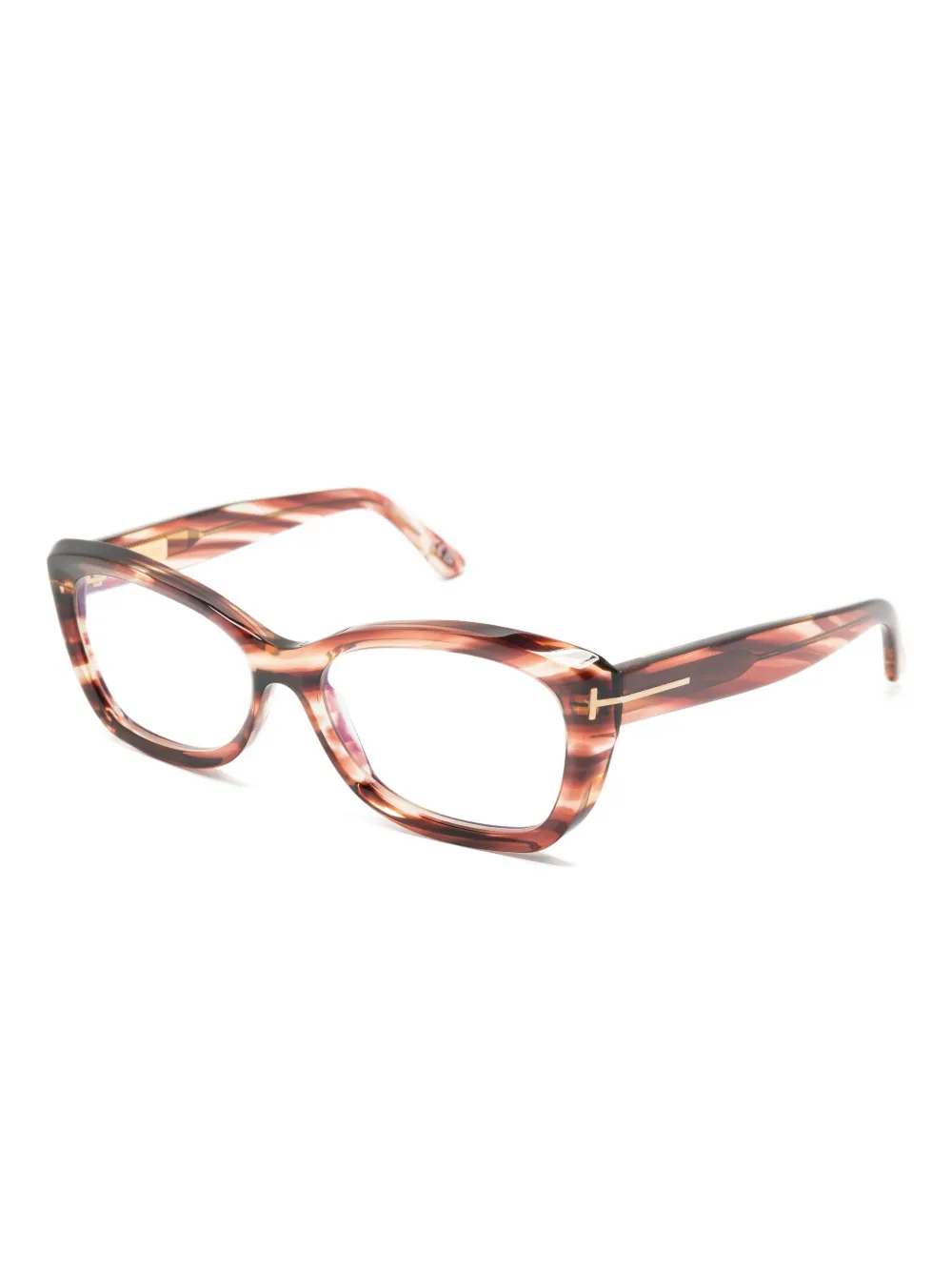 TOM FORD Eyewear Bril met cat-eye montuur Bruin