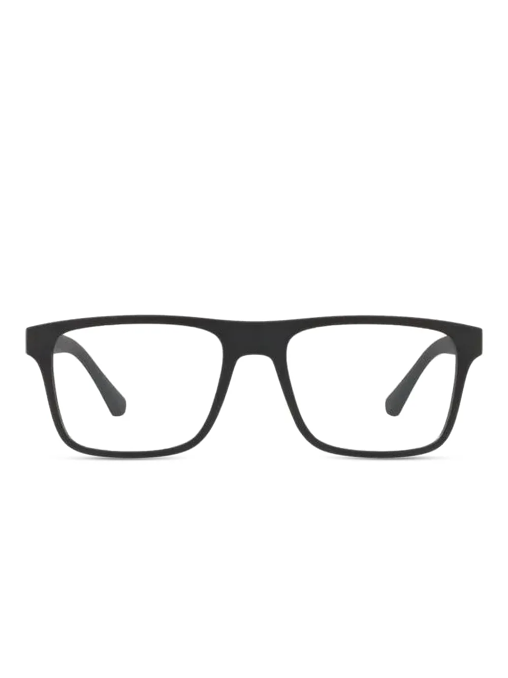 Emporio Armani rectangle-frame glasses - Schwarz