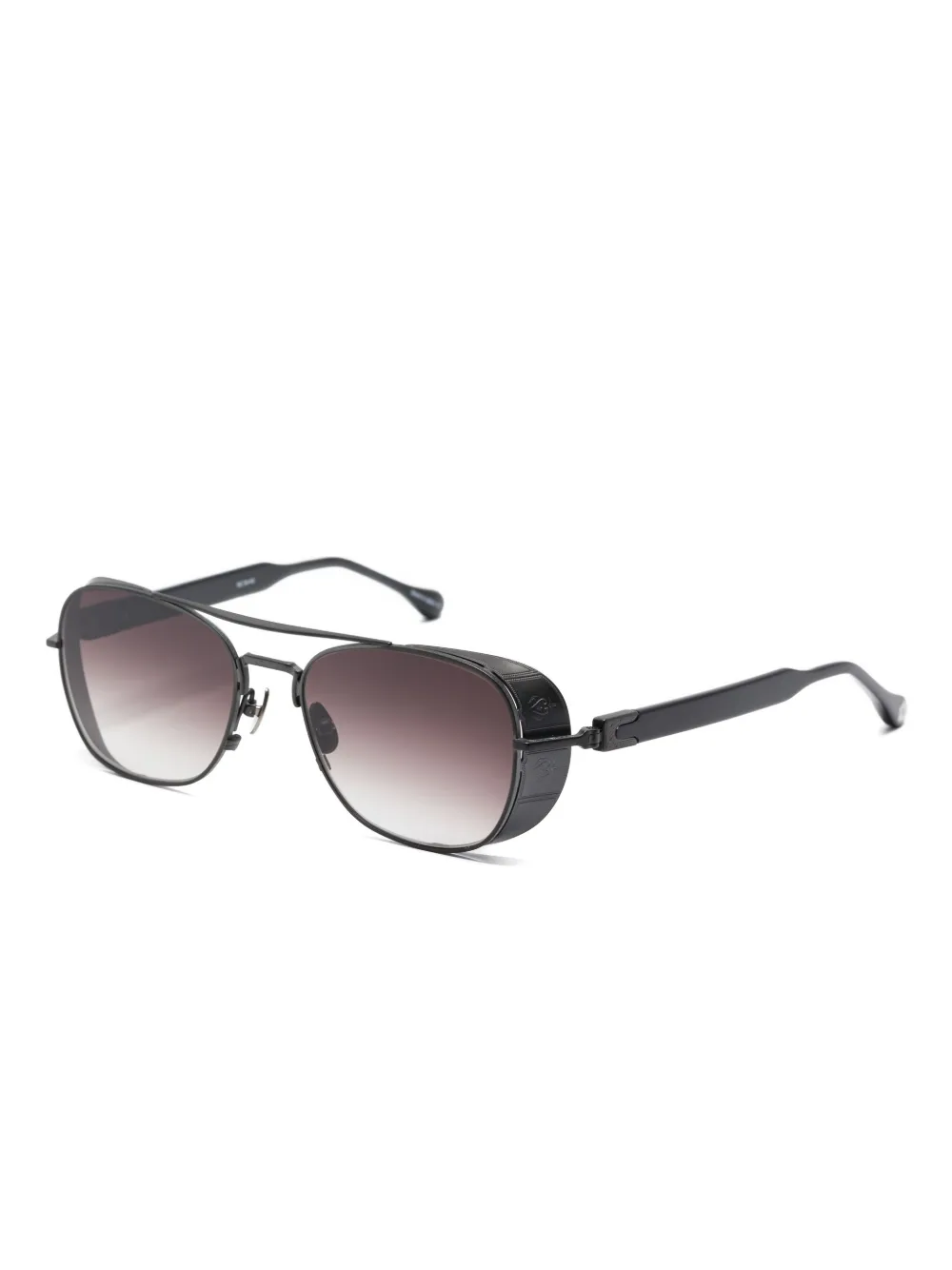 Matsuda double-bridge gradient sunglasses - Zwart