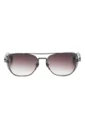 Matsuda double-bridge gradient sunglasses - Black