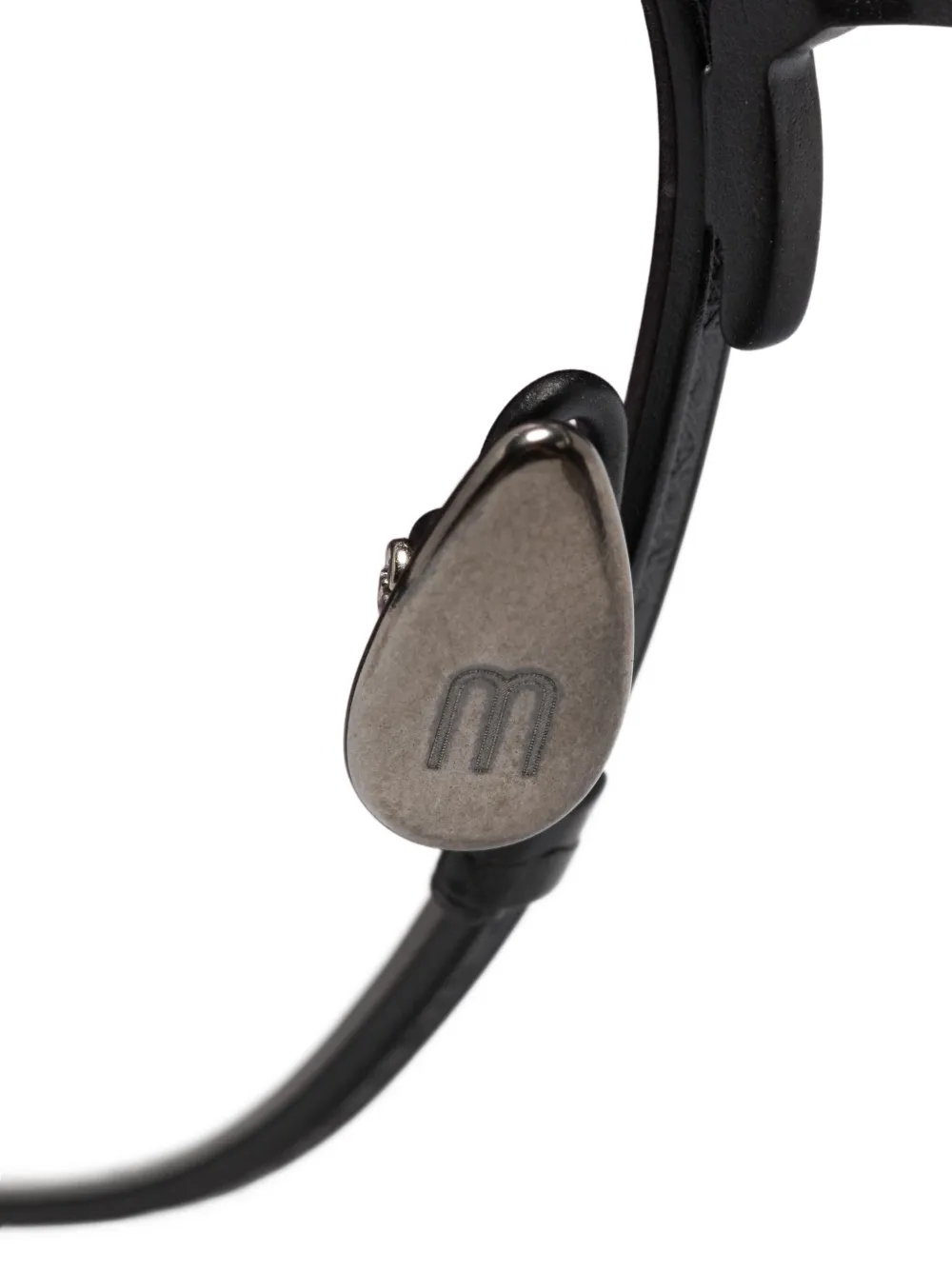 Matsuda Zonnebril met dubbele neusbrug en kleurverloop Zwart