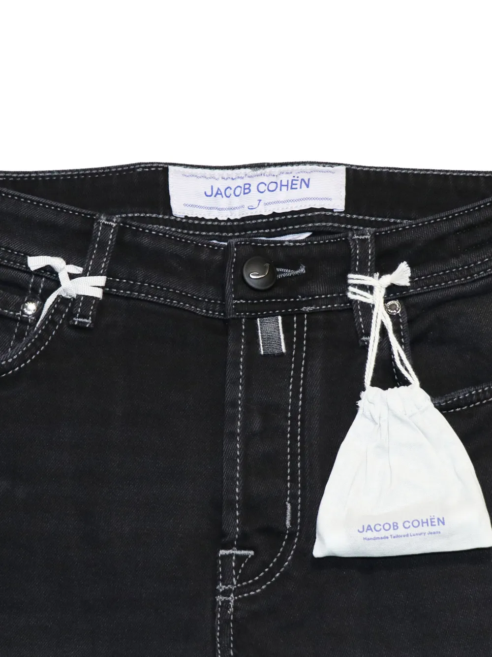 Jacob Cohën Jeans met vijf zakken Zwart