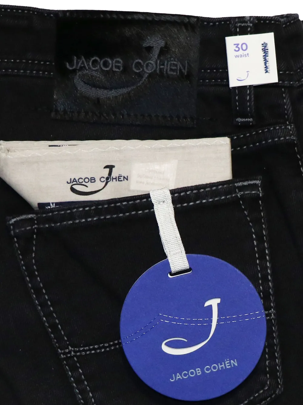 Jacob Cohën Jeans met vijf zakken Zwart