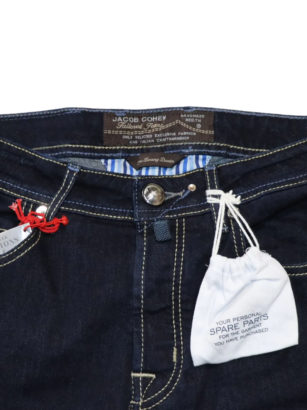 Jacob Cohën Jeans met logopatch Blauw
