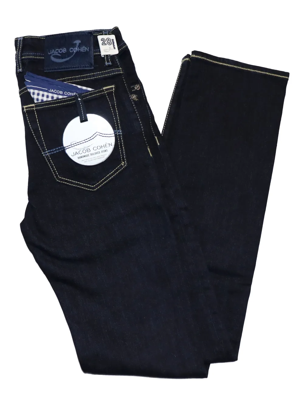 Jacob Cohën logo-patch jeans - ブルー Jacob Cohën logo-patch jeans - ブルー