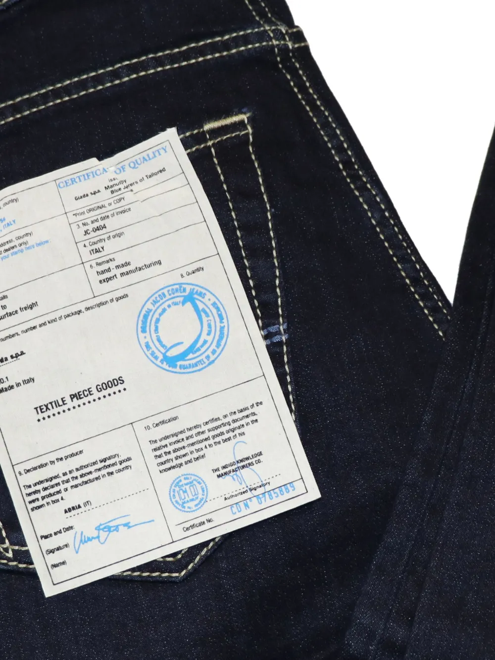 Jacob Cohën Jeans met logopatch Blauw