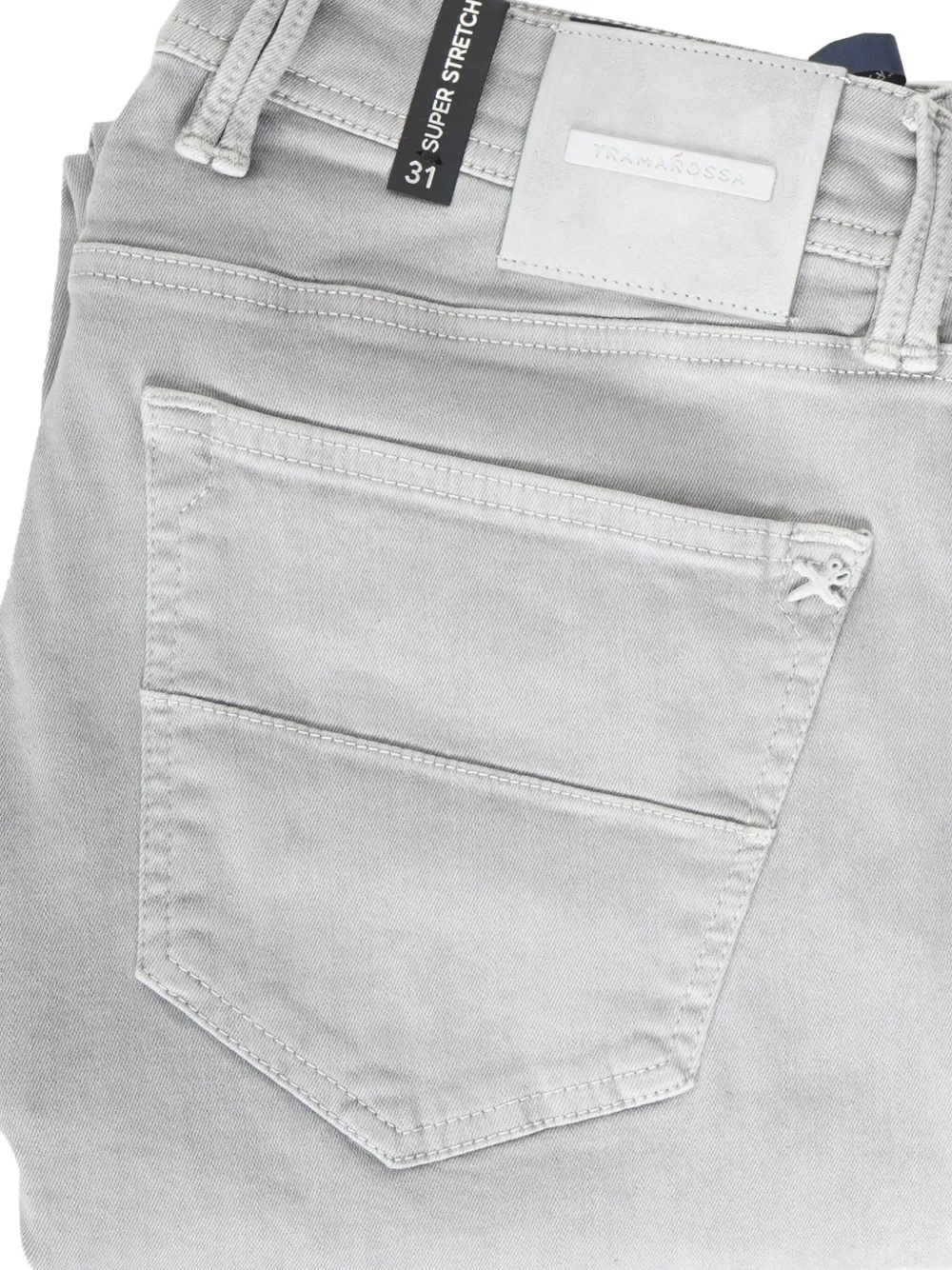 Sartoria Tramarossa Katoenen broek met vijf zakken Grijs