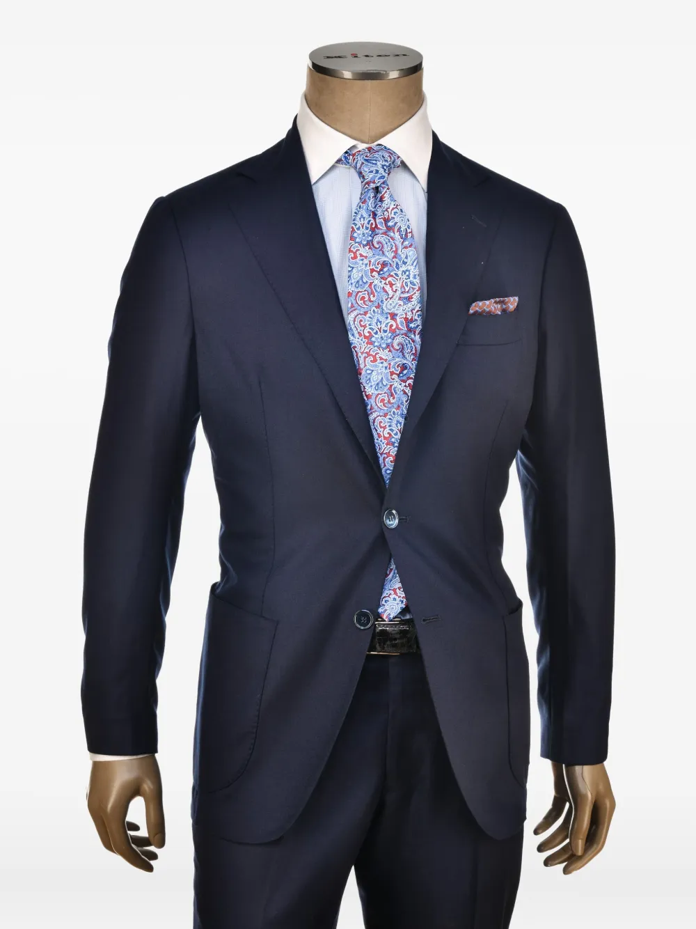 SARTORIO NAPOLI two-button virgin wool suit - ブルー SARTORIO NAPOLI two-button virgin wool suit - ブルー