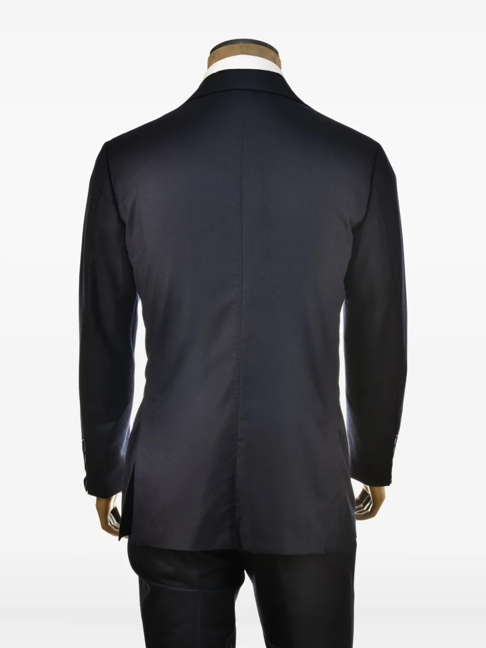 SARTORIO NAPOLI two-button virgin wool suit Blauw