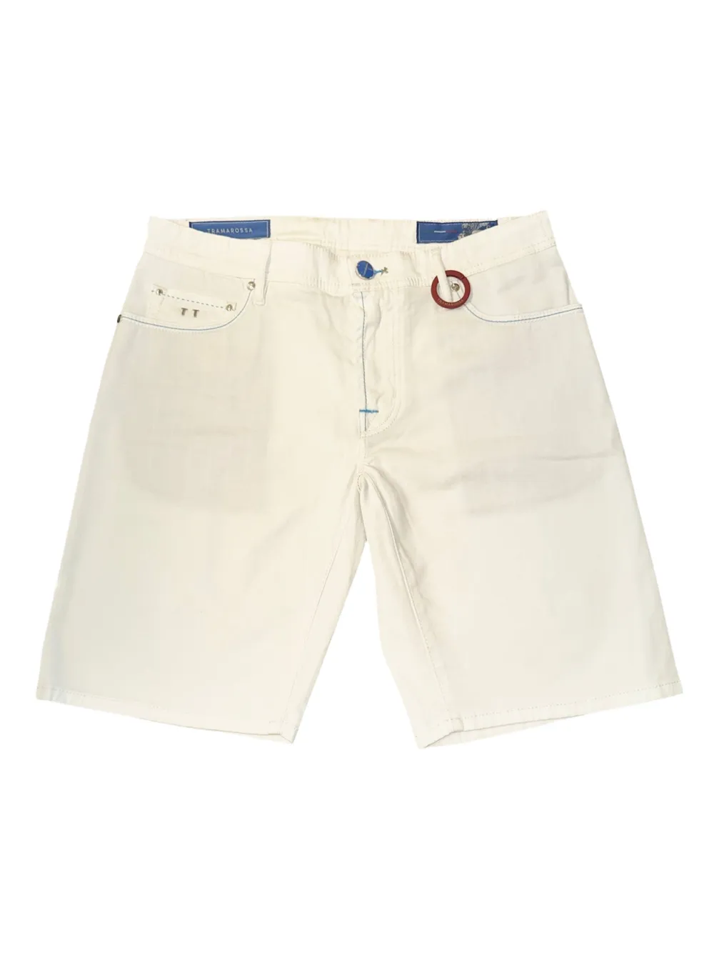 leather-patch shorts