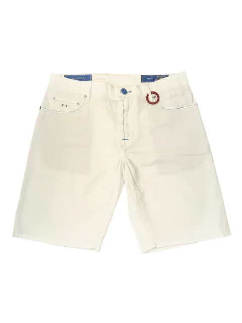 Sartoria Tramarossa shorts con parche de cuero