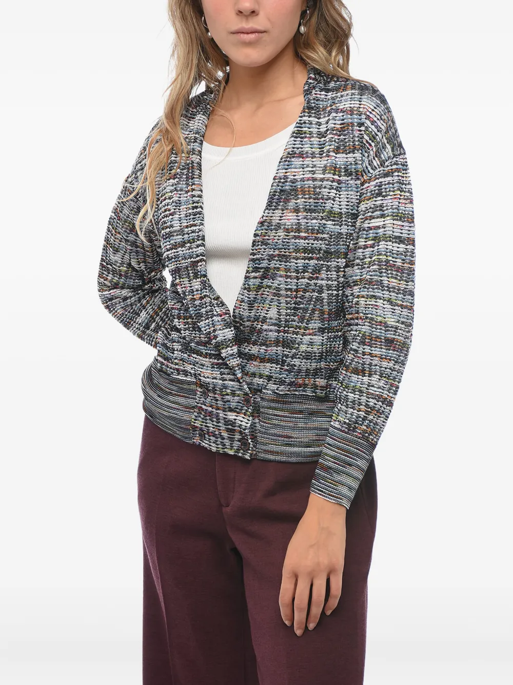 Missoni Wollen vest met V-hals Zwart