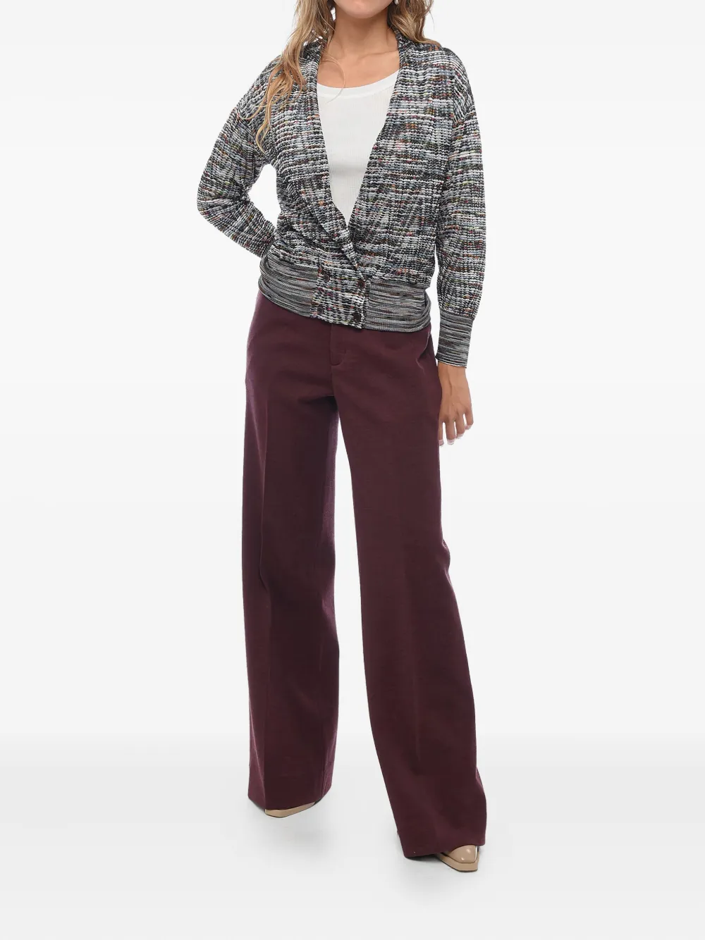 Missoni Wollen vest met V-hals Zwart