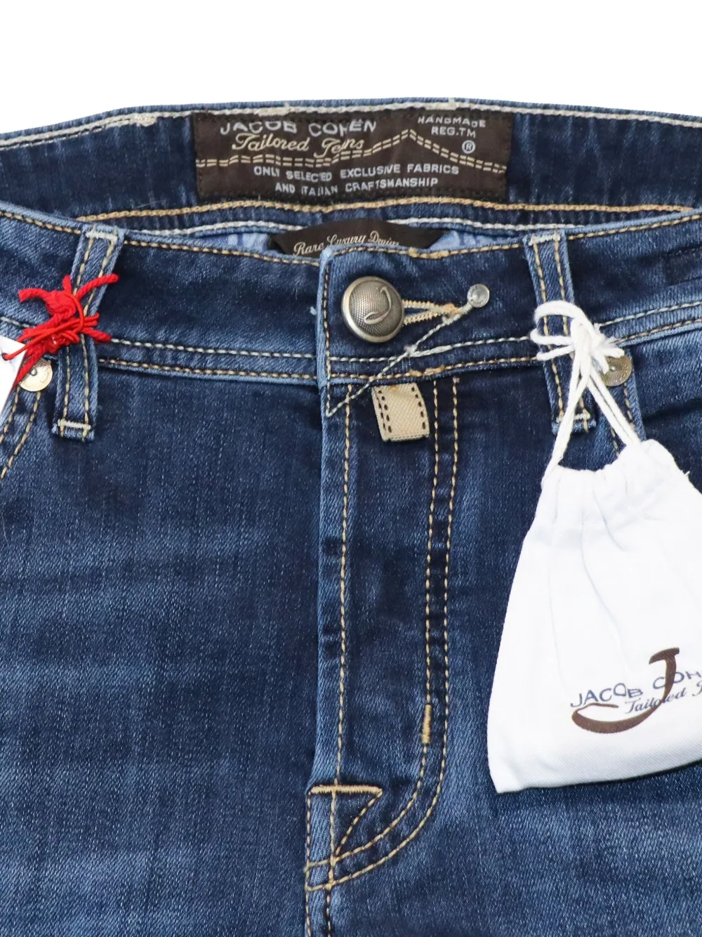 Jacob Cohën Jeans met logopatch Blauw