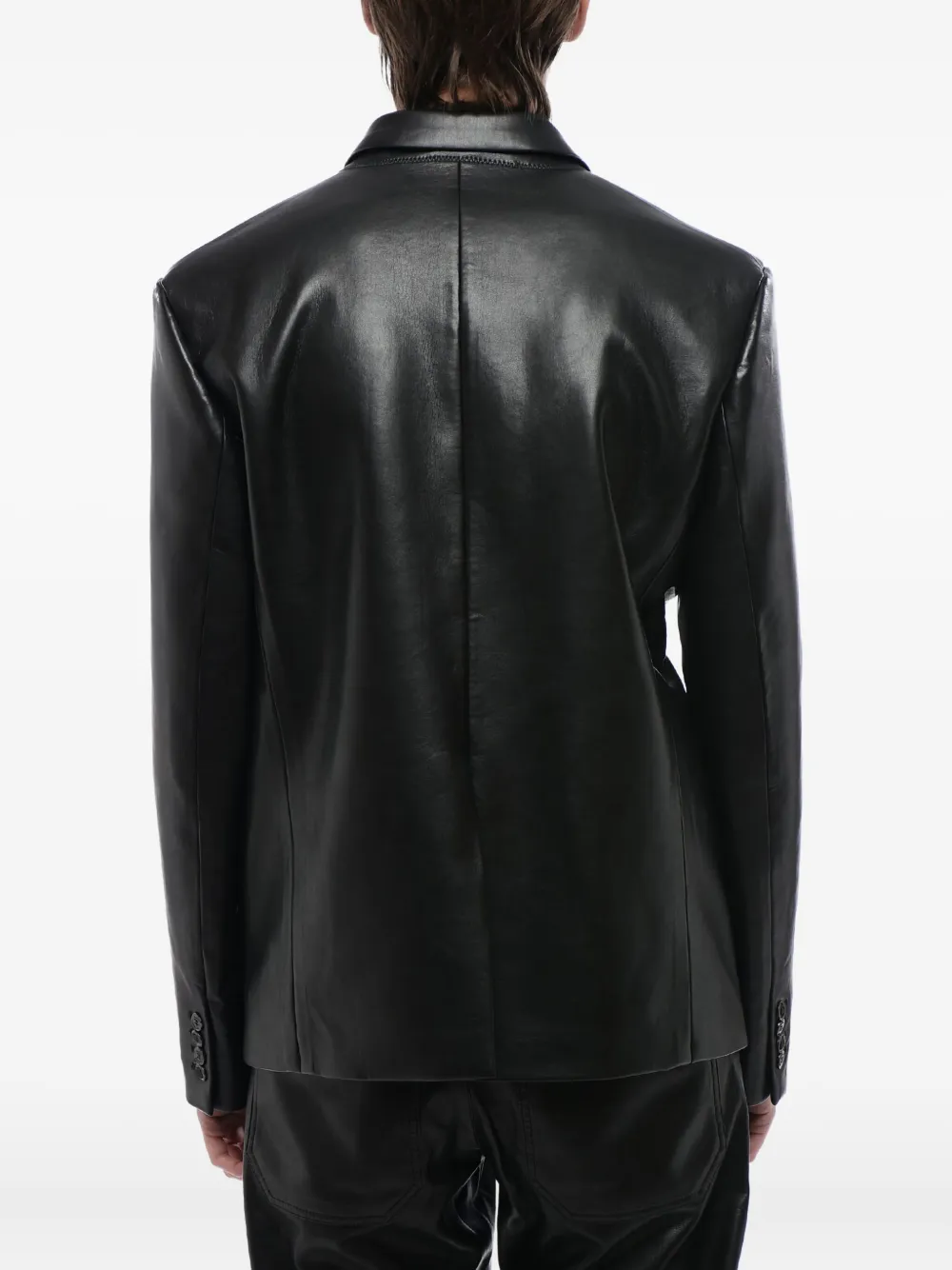 Nanushka Rox blazer met enkele rij knopen Zwart