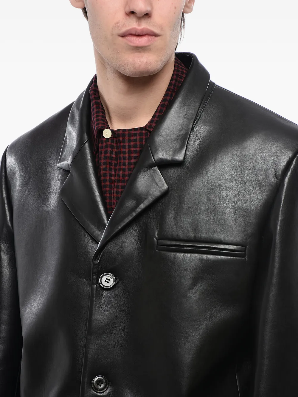 Nanushka Rox blazer met enkele rij knopen Zwart