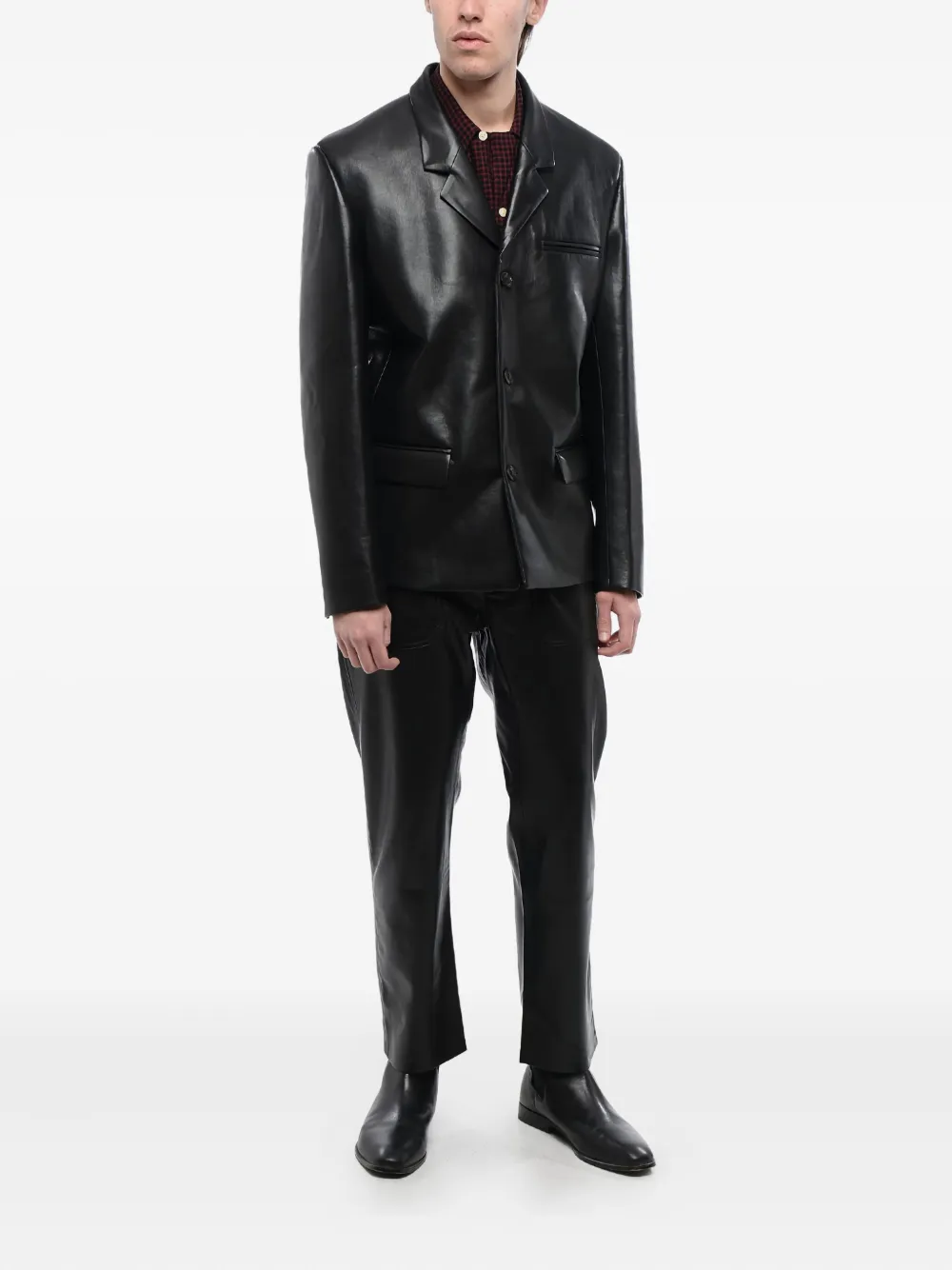 Nanushka Rox blazer met enkele rij knopen Zwart