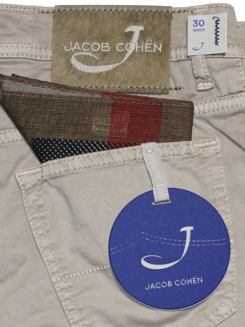 Jacob Cohën Jeans met logopatch Grijs