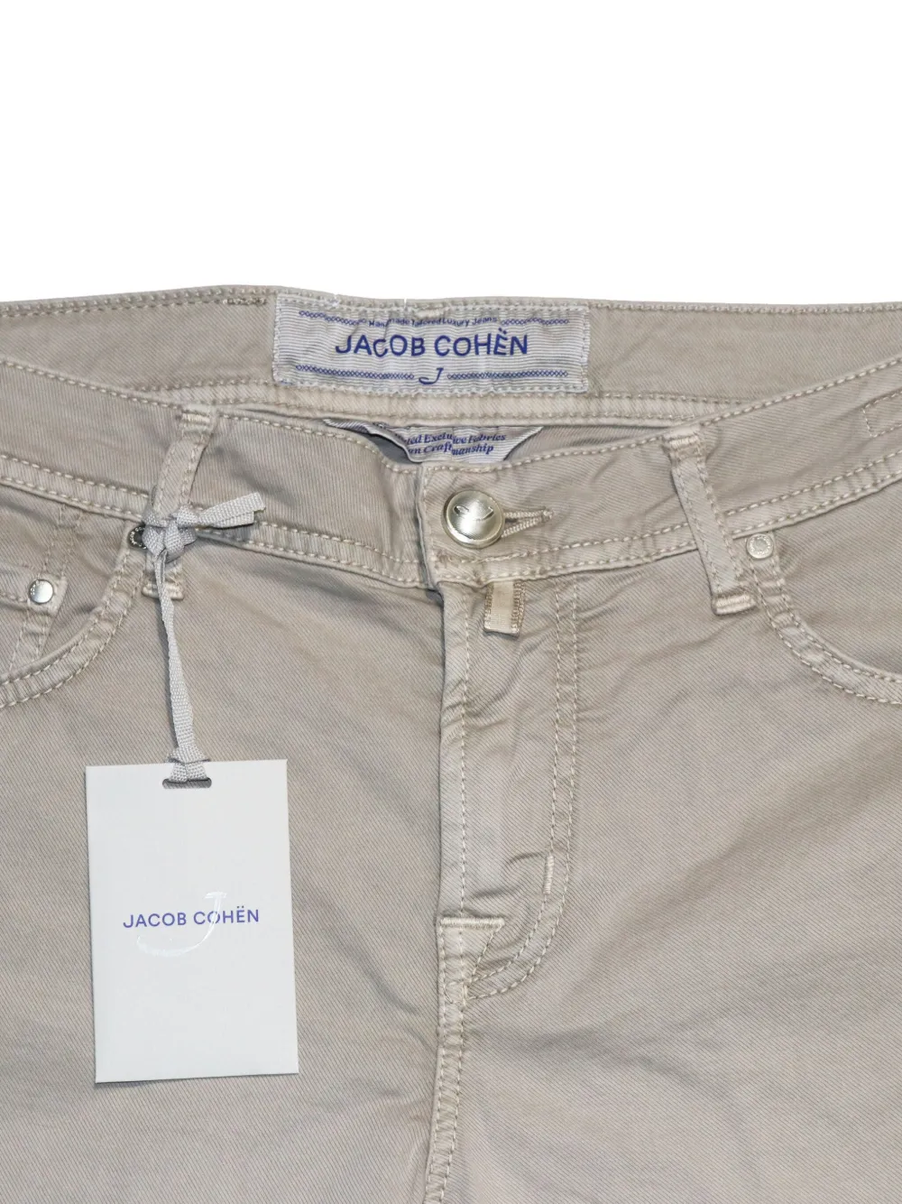 Jacob Cohën Jeans met logopatch Grijs