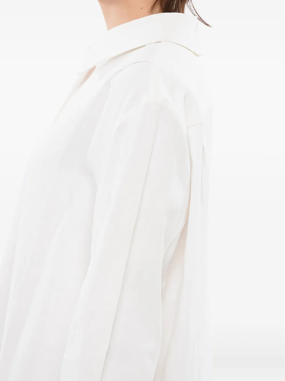 Jil Sander Button-down jurk met trekkoord Wit