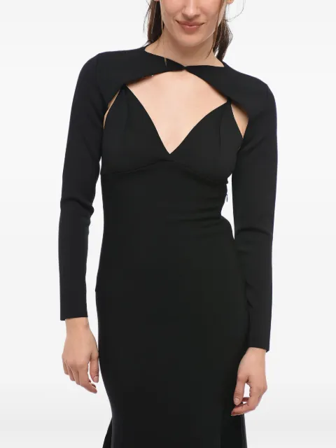 Roland Mouret detachable-sleeves midi dress