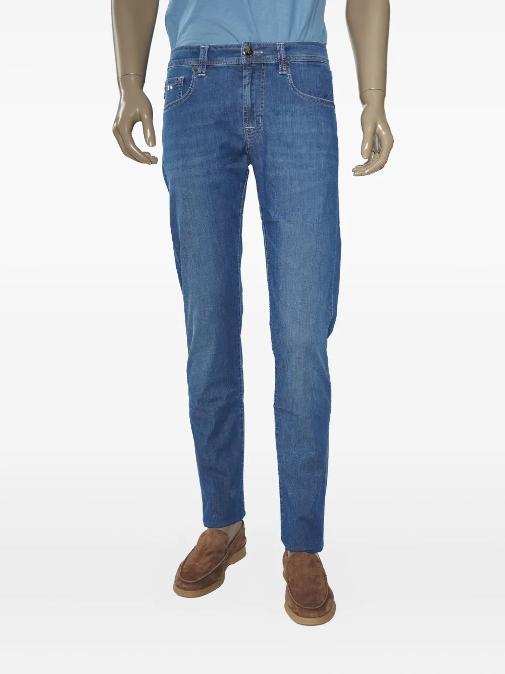 Sartoria Tramarossa cotton-blend jeans - ブルー Sartoria Tramarossa cotton-blend jeans - ブルー