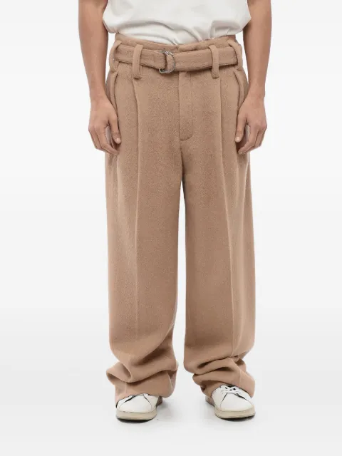 Jil Sander belted pleated trousers