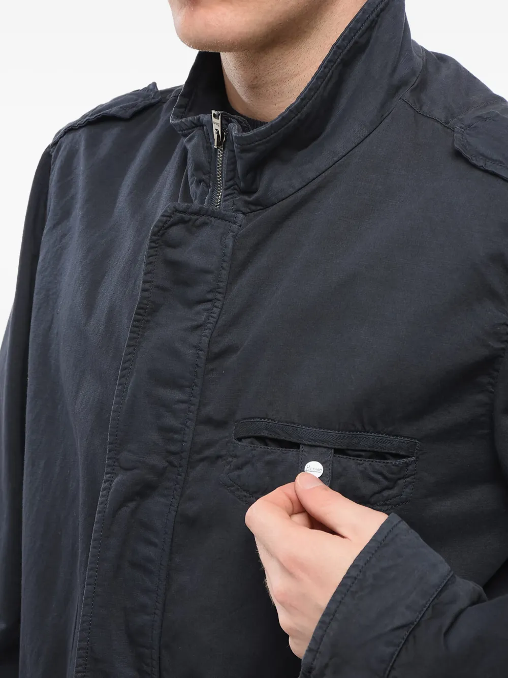 Herno Jack met meerdere zakken en rits Blauw