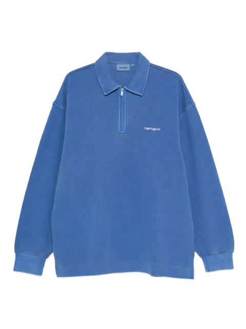 Carhartt WIP half-zip cotton polo shirt
