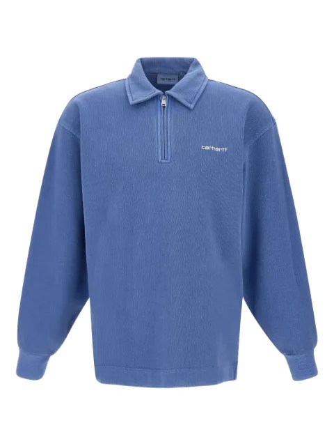 Carhartt WIP half-zip cotton polo shirt