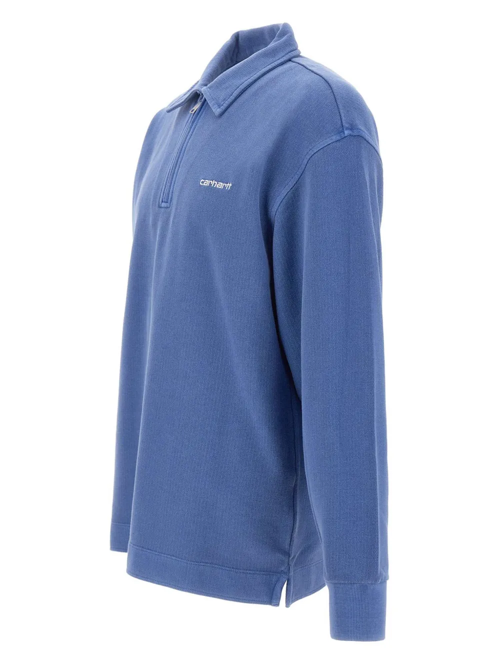 Carhartt WIP Poloshirt met halve rits Blauw
