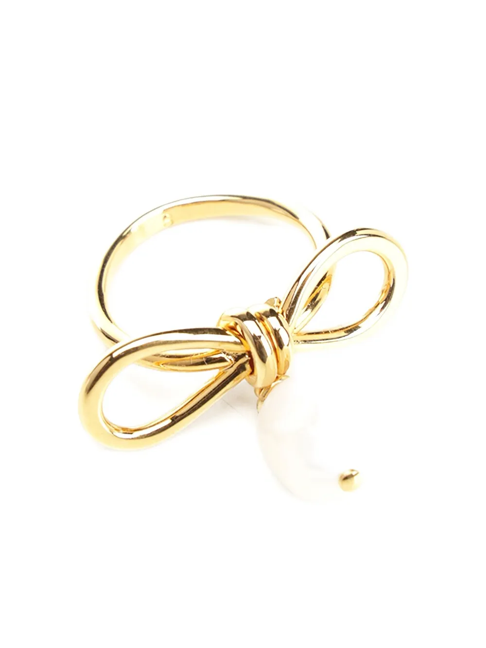 Marni Ring met parel en strik - Goud