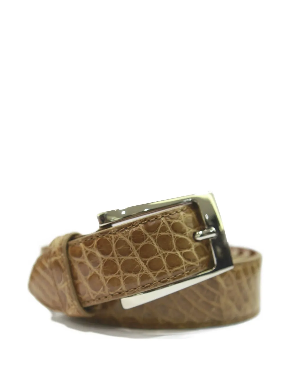 Tardini Alligator Skin Belt In Animal Print