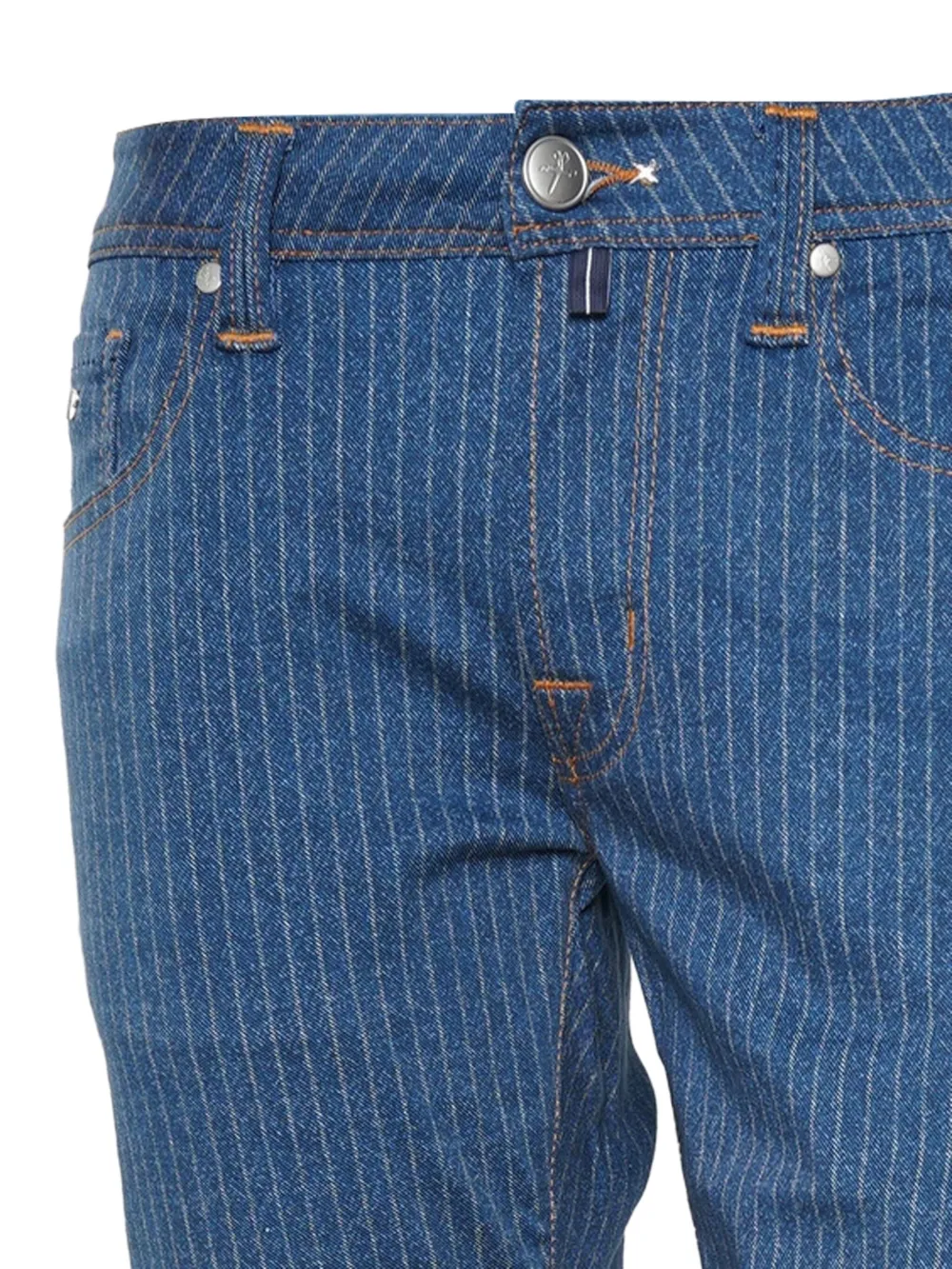 Sartoria Tramarossa Broek met krijtstreep Blauw