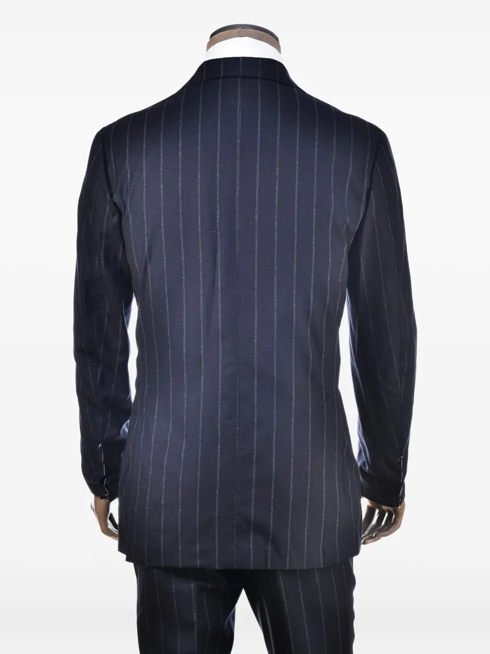 SARTORIO NAPOLI pinstripe virgin wool suit Blauw