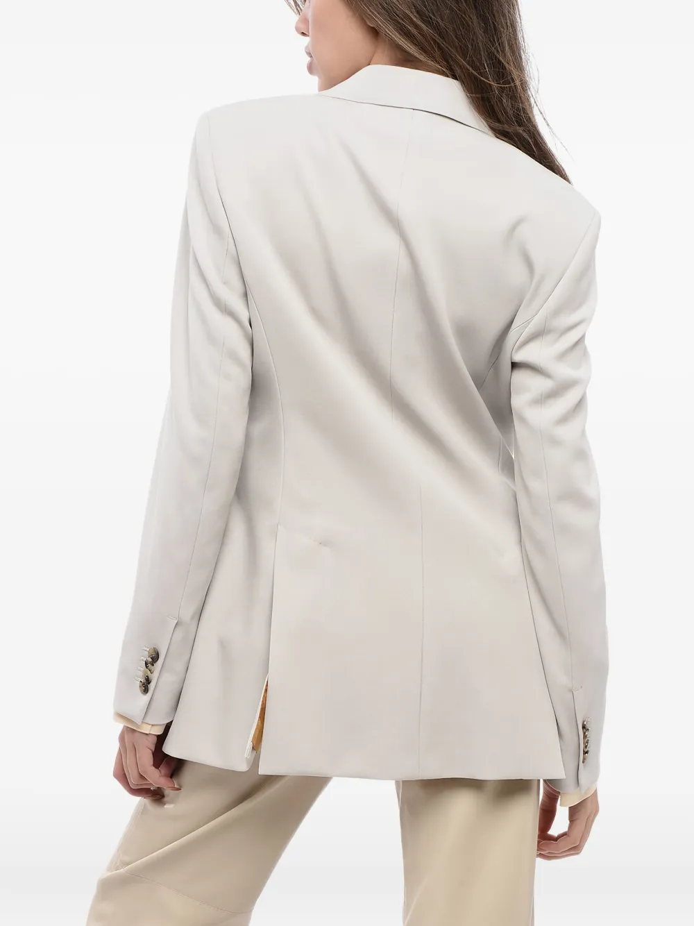Max Mara Blazer met dubbele rij knopen Grijs